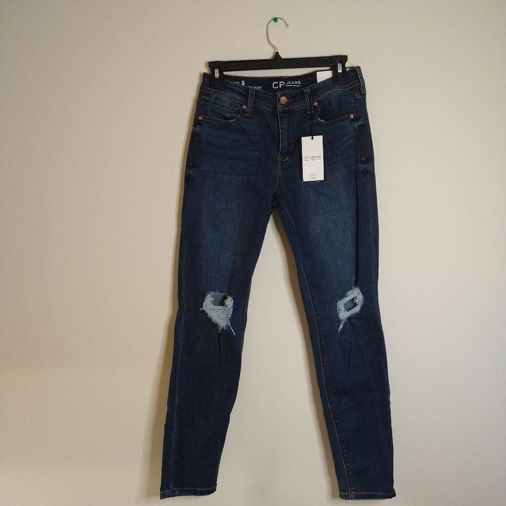 NWT distressed blue jeans